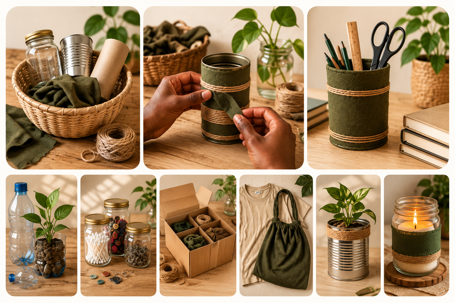 Reusing everyday materials creatively